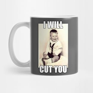 I Will Cut You 60s Toddler Mug